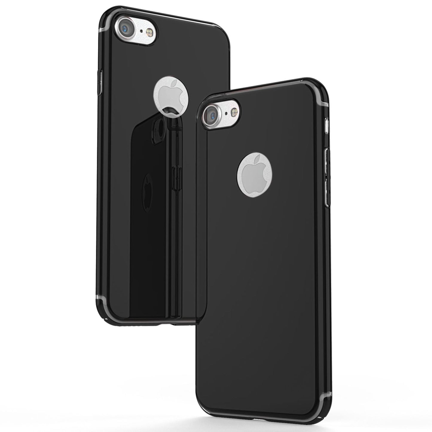 NALIA Spiegel Handyhülle kompatibel mit iPhone 7, Ultra-Slim Cover Mirror Case Hardcase, Dünne Schutzhülle Backcover verspiegelt, Handy-Tasche Bumper Phone Etui