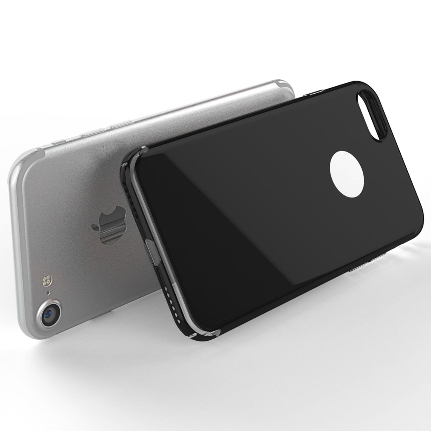 NALIA Spiegel Handyhülle kompatibel mit iPhone 7, Ultra-Slim Cover Mirror Case Hardcase, Dünne Schutzhülle Backcover verspiegelt, Handy-Tasche Bumper Phone Etui