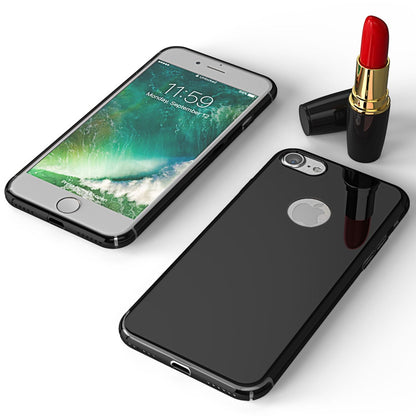 NALIA Spiegel Handyhülle kompatibel mit iPhone 7, Ultra-Slim Cover Mirror Case Hardcase, Dünne Schutzhülle Backcover verspiegelt, Handy-Tasche Bumper Phone Etui
