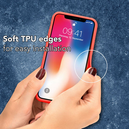 NALIA Handyhülle kompatibel mit iPhone X / XS, Durchsichtiges Hardcase & Silikon Bumper, Schutzhülle Cover Handy-Tasche Hülle Phone Case Transparent, Slim Backcover Etui Hardcover