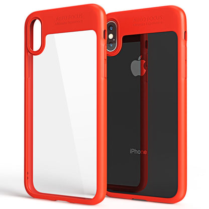 NALIA Handyhülle kompatibel mit iPhone X / XS, Durchsichtiges Hardcase & Silikon Bumper, Schutzhülle Cover Handy-Tasche Hülle Phone Case Transparent, Slim Backcover Etui Hardcover