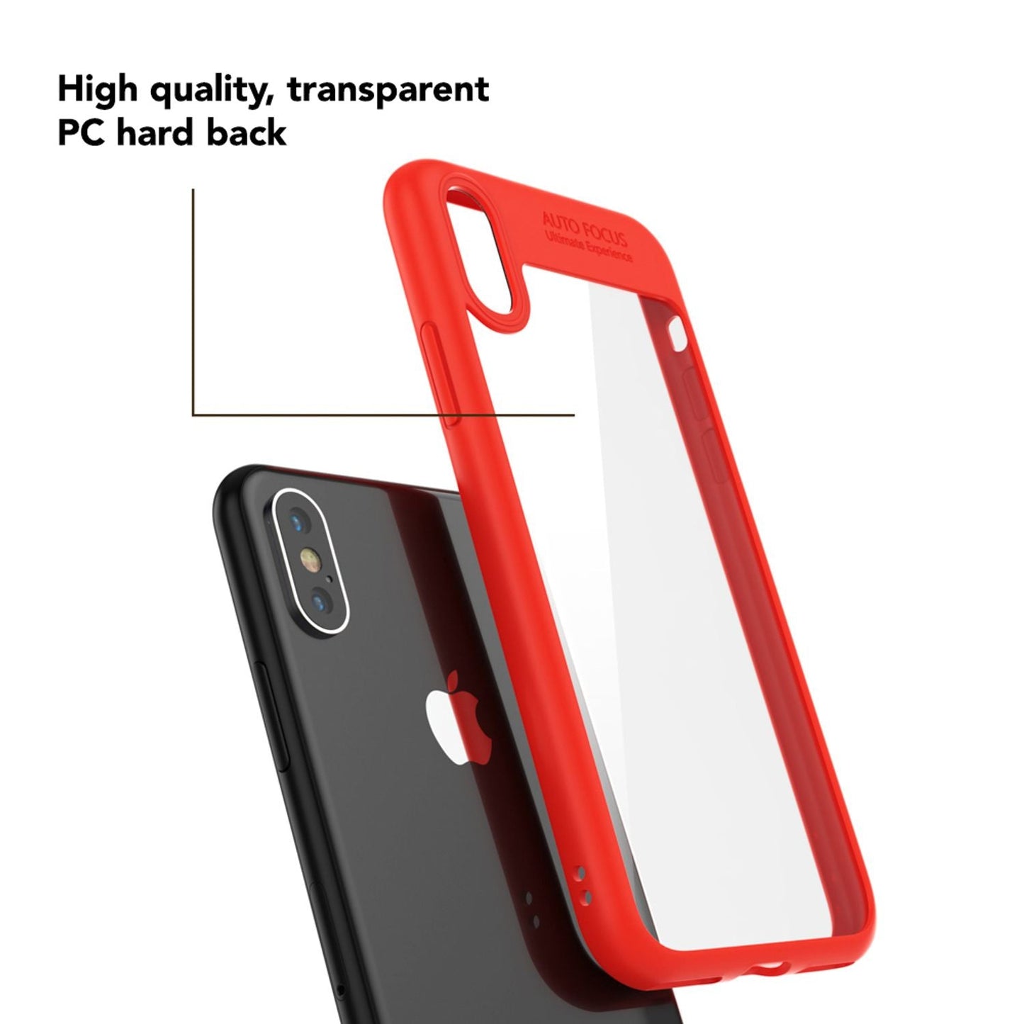NALIA Handyhülle kompatibel mit iPhone X / XS, Durchsichtiges Hardcase & Silikon Bumper, Schutzhülle Cover Handy-Tasche Hülle Phone Case Transparent, Slim Backcover Etui Hardcover