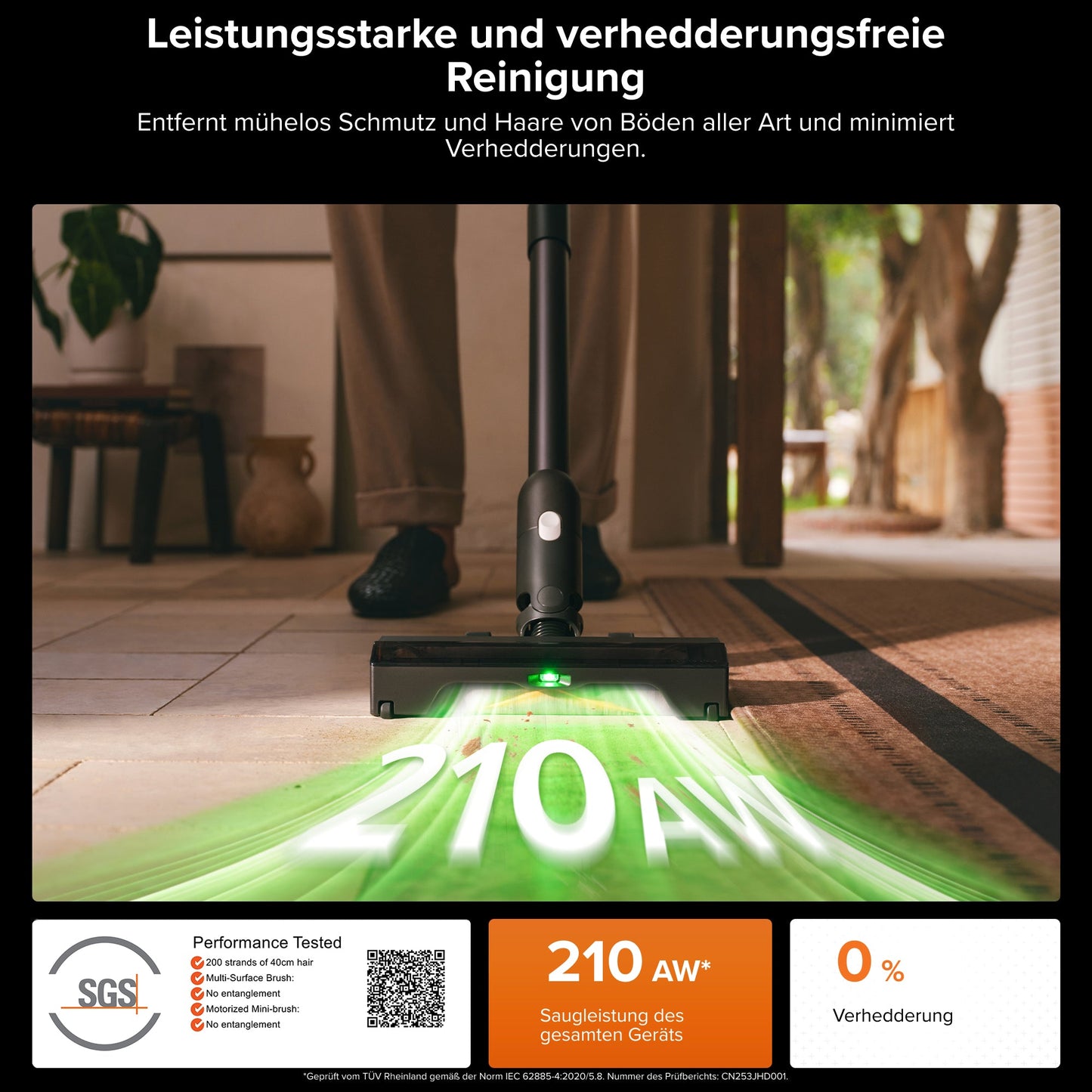 Roborock H60 Hub Ultra Akku-Staubsauger mit Absaugstation