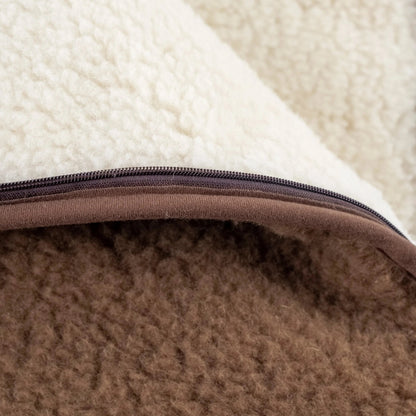 Winter footmuff/sleeping bag made of merino wool – for baby baths &amp; strollers