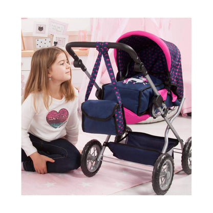 Puppenwägelchen Reig Big Combi Blau Rosa - Meloni2