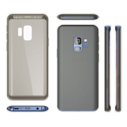 NALIA 360 Grad Hülle kompatibel mit Samsung Galaxy S9, Full Cover Handyhülle mit Schutzglas Doppel-Schutz, Dünnes Case Silikon Etui, Transparenter Displayschutz & Rückseite