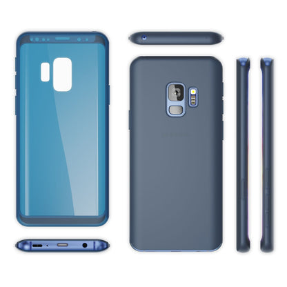 NALIA 360 Grad Hülle kompatibel mit Samsung Galaxy S9, Full Cover Handyhülle mit Schutzglas Doppel-Schutz, Dünnes Case Silikon Etui, Transparenter Displayschutz & Rückseite