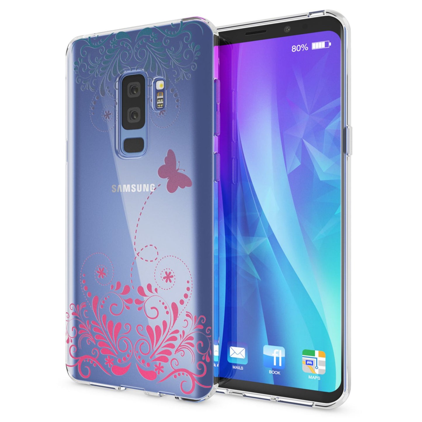 NALIA Handyhülle kompatibel mit Samsung Galaxy S9 Plus, Slim Silikon Motiv Case Schutzhülle Dünn Durchsichtig, Etui Handy-Tasche Back-Cover Transparent Bumper