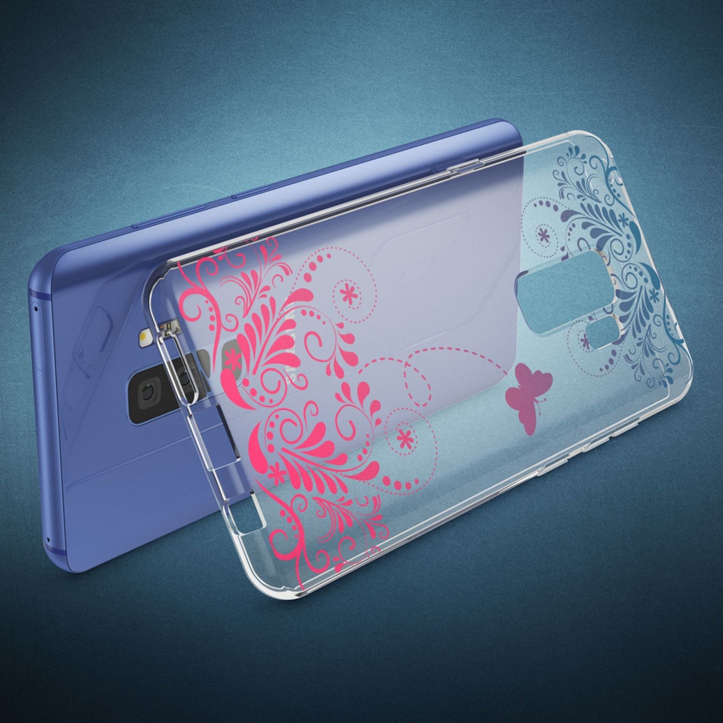 NALIA Handyhülle kompatibel mit Samsung Galaxy S9 Plus, Slim Silikon Motiv Case Schutzhülle Dünn Durchsichtig, Etui Handy-Tasche Back-Cover Transparent Bumper