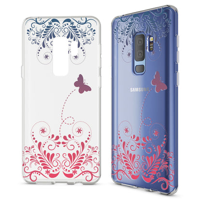NALIA Handyhülle kompatibel mit Samsung Galaxy S9 Plus, Slim Silikon Motiv Case Schutzhülle Dünn Durchsichtig, Etui Handy-Tasche Back-Cover Transparent Bumper