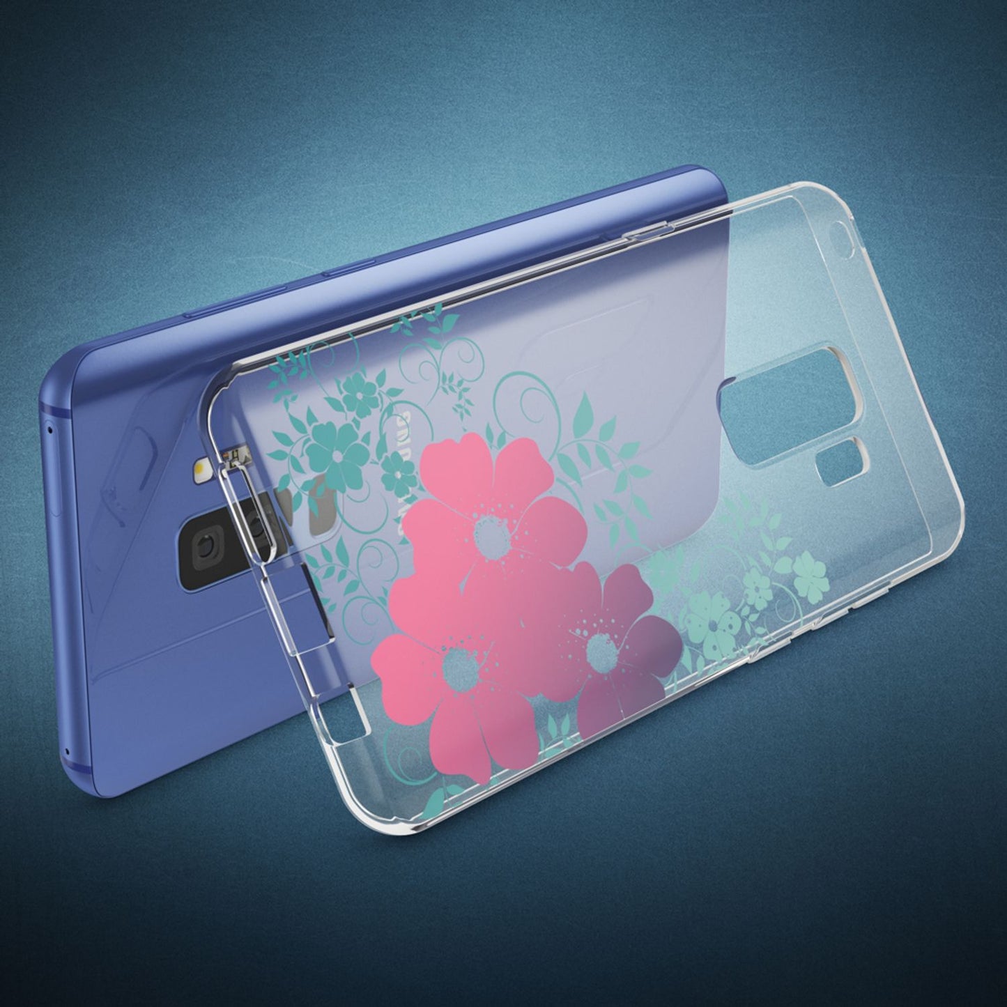 NALIA Handyhülle kompatibel mit Samsung Galaxy S9 Plus, Slim Silikon Motiv Case Schutzhülle Dünn Durchsichtig, Etui Handy-Tasche Back-Cover Transparent Bumper