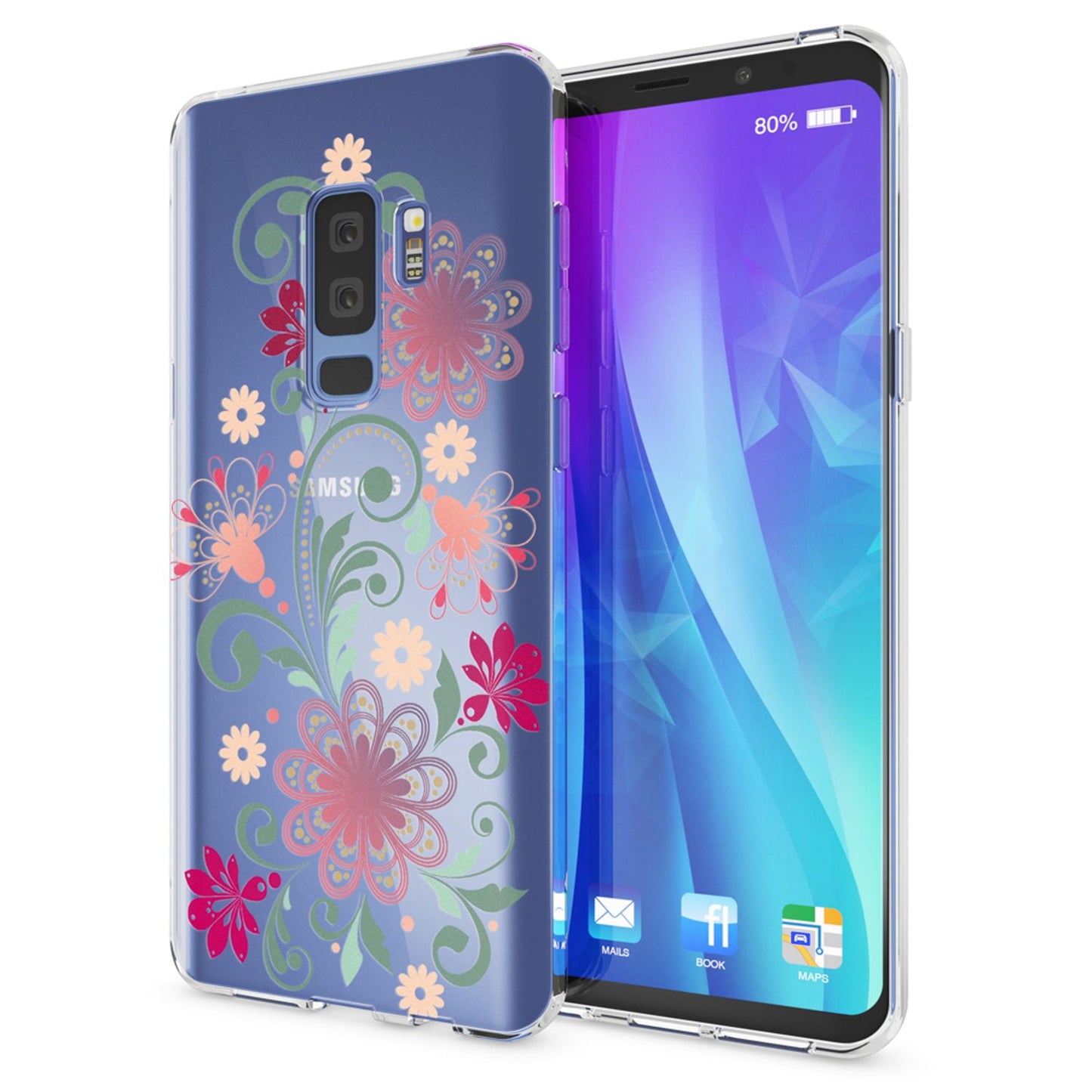 NALIA Handyhülle kompatibel mit Samsung Galaxy S9 Plus, Slim Silikon Motiv Case Schutzhülle Dünn Durchsichtig, Etui Handy-Tasche Back-Cover Transparent Bumper