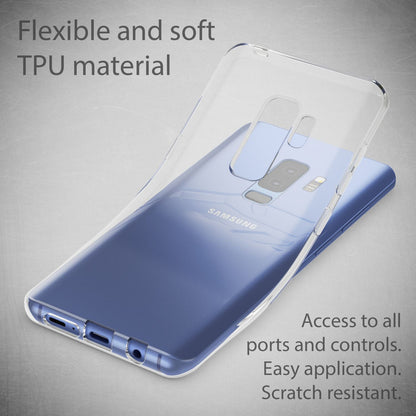 NALIA Handyhülle kompatibel mit Samsung Galaxy S9 Plus, Slim Silikon Motiv Case Schutzhülle Dünn Durchsichtig, Etui Handy-Tasche Back-Cover Transparent Bumper