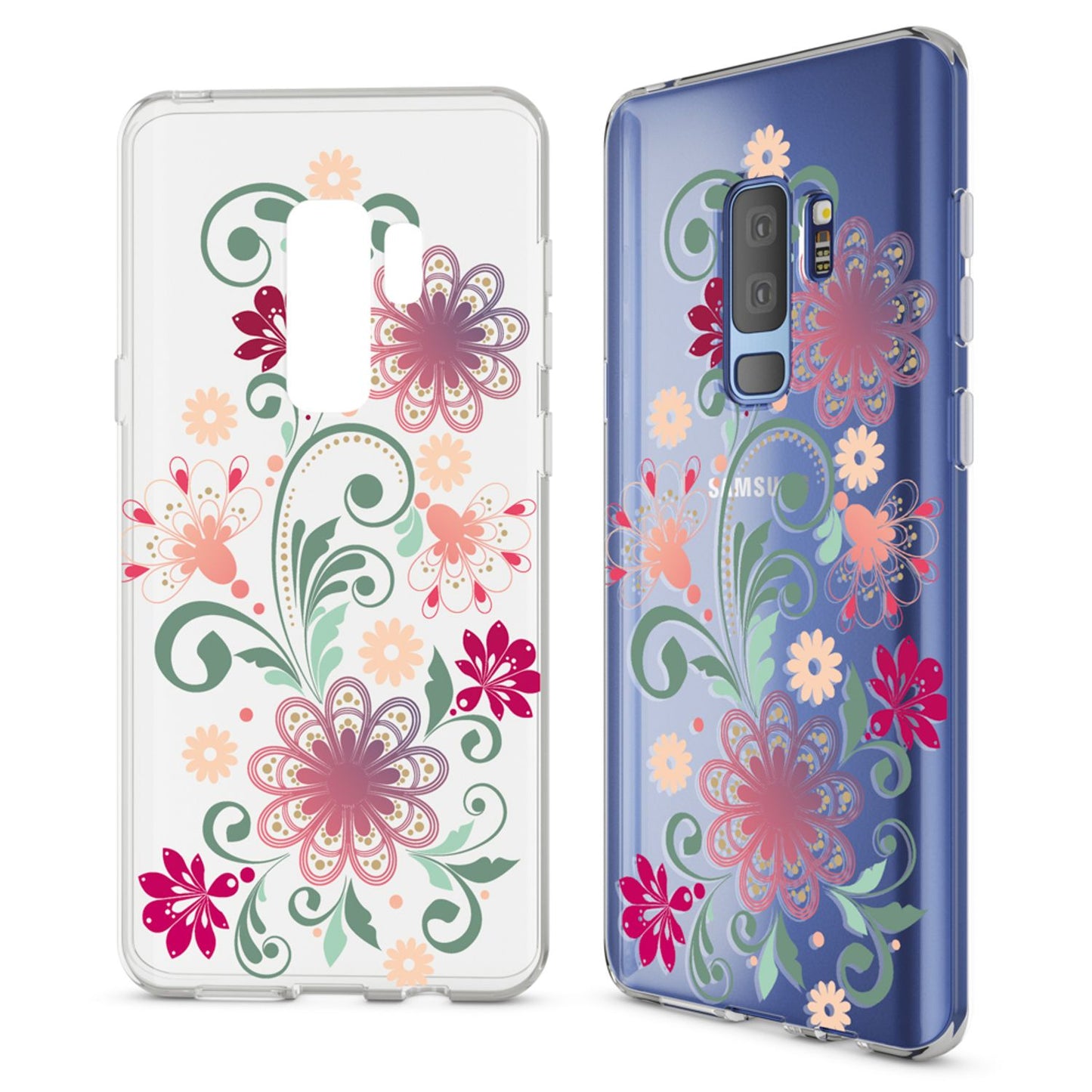 NALIA Handyhülle kompatibel mit Samsung Galaxy S9 Plus, Slim Silikon Motiv Case Schutzhülle Dünn Durchsichtig, Etui Handy-Tasche Back-Cover Transparent Bumper