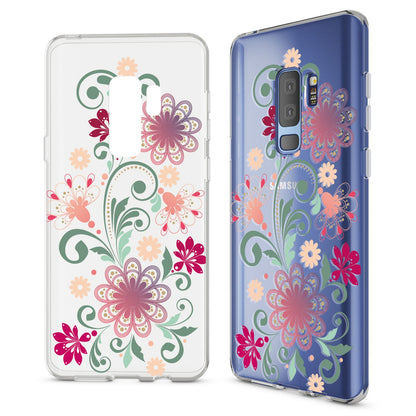 NALIA Handyhülle kompatibel mit Samsung Galaxy S9 Plus, Slim Silikon Motiv Case Schutzhülle Dünn Durchsichtig, Etui Handy-Tasche Back-Cover Transparent Bumper