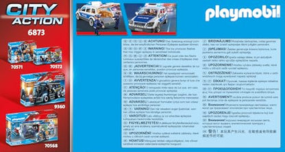 PLAYMOBIL | Action Heroes | Polizei Streifenwagen | Polizeiauto | Spielzeugauto | Spielzeug für Kinder ab 4 Jahren | 71729