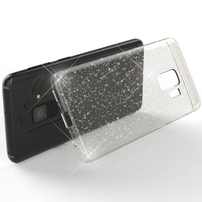 NALIA Glitzerhülle für Samsung Galaxy S9 – Funkelndes Silikon Case – DAZZLIN (Transparent & Stoßfest) – Marke aus Berlin