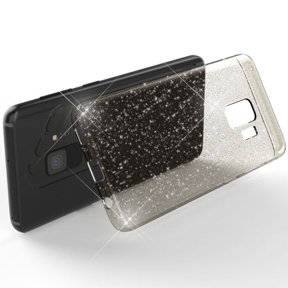 NALIA Glitzerhülle für Samsung Galaxy S9 – Funkelndes Silikon Case – DAZZLIN (Transparent & Stoßfest) – Marke aus Berlin