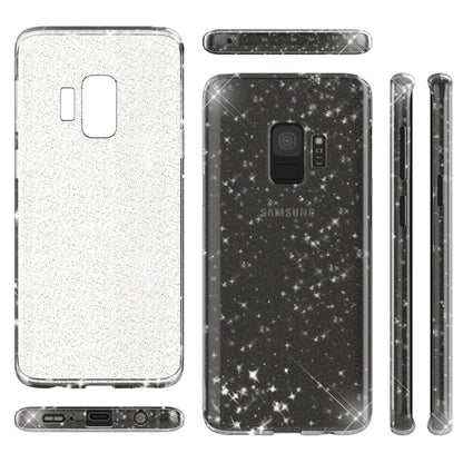 NALIA Glitzerhülle für Samsung Galaxy S9 – Funkelndes Silikon Case – DAZZLIN (Transparent & Stoßfest) – Marke aus Berlin