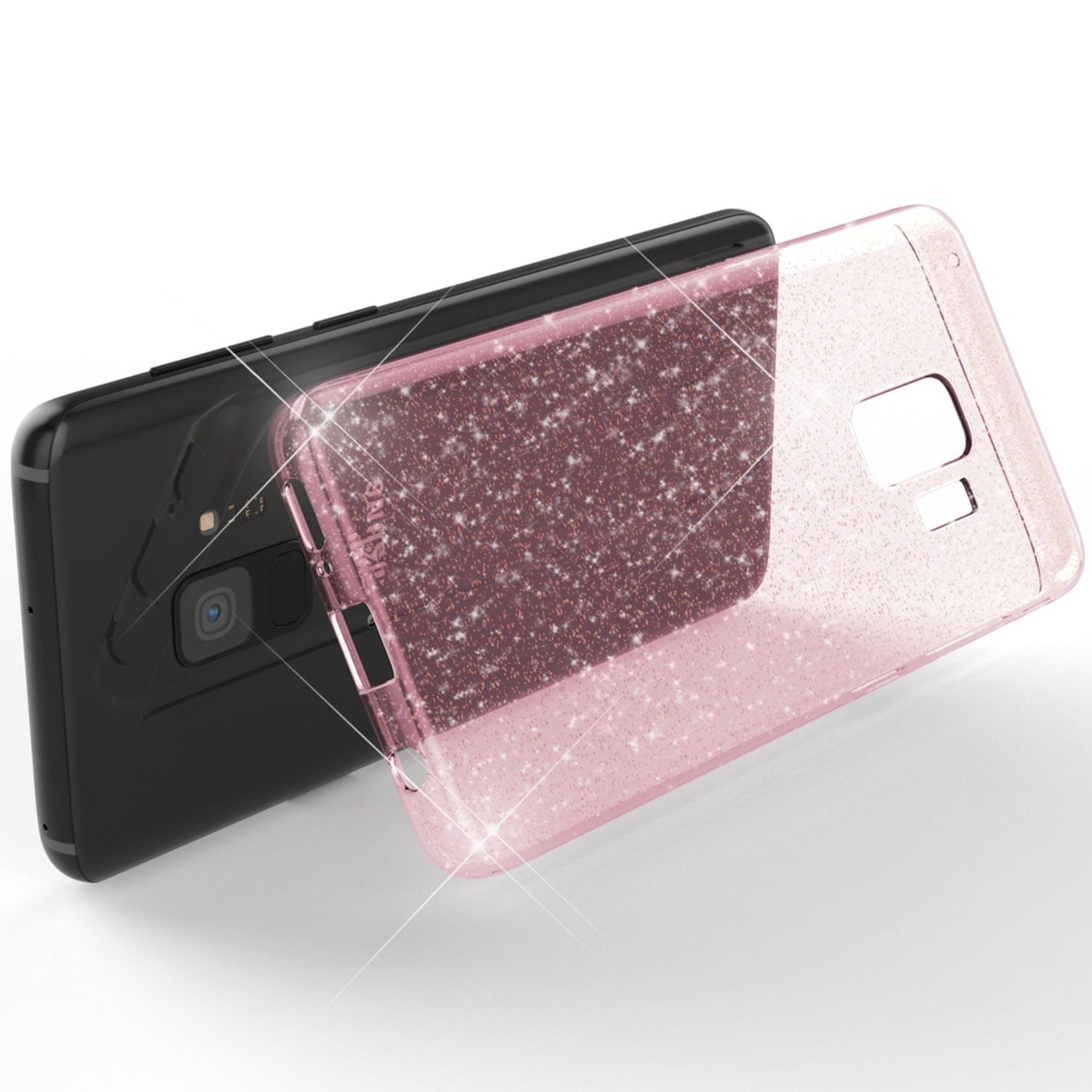 NALIA Glitzerhülle für Samsung Galaxy S9 – Funkelndes Silikon Case – DAZZLIN (Transparent & Stoßfest) – Marke aus Berlin