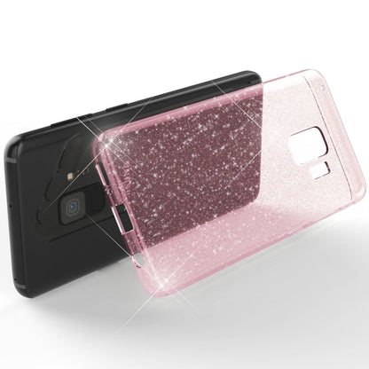 NALIA Glitzerhülle für Samsung Galaxy S9 – Funkelndes Silikon Case – DAZZLIN (Transparent & Stoßfest) – Marke aus Berlin