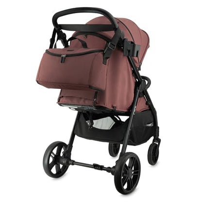 MoMi Kinderbuggy CLARA, Kinderwagen ab dem 6. Lebensmonat, bis 22 kg Körpergewicht, 5-Punkt-Sicherheitsgurt, Fußsack, Getränkehalter, Einkaufskorb, Wickeltasche, Insekten- und Regenschutz