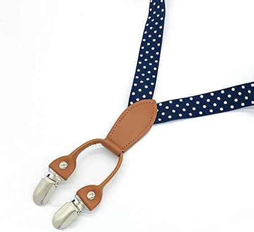 Pack of 2 Children's Braces 4 Clips Y-Shape – 2.5 cm Wide
