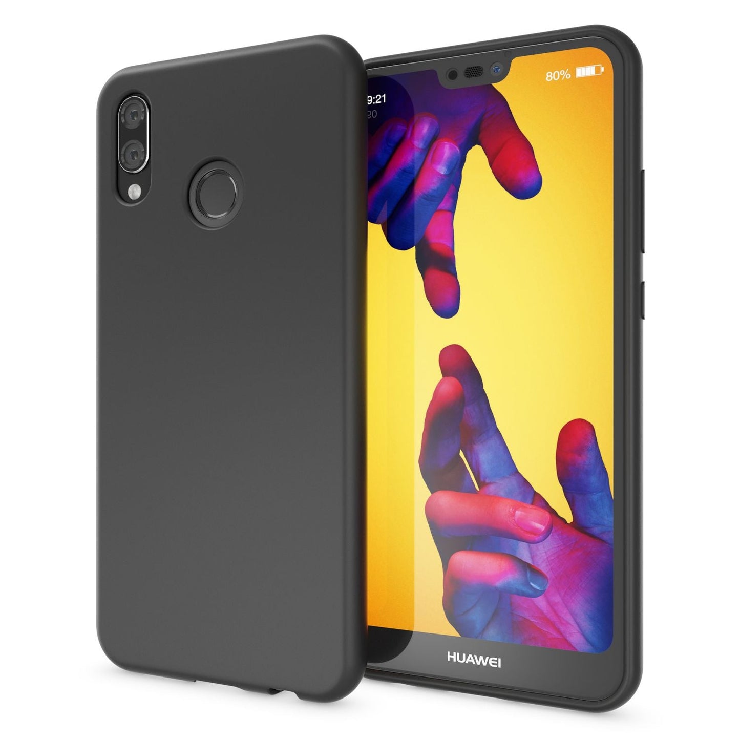 NALIA Neon Silikonhülle für Huawei P20 Lite – Soft-Touch & Signal-Neon – NEONSHOCK (Matte Schutzhülle) – Marke aus Berlin