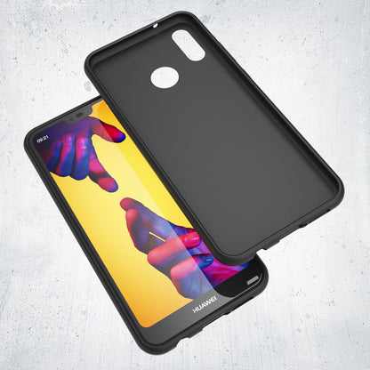 NALIA Neon Silikonhülle für Huawei P20 Lite – Soft-Touch & Signal-Neon – NEONSHOCK (Matte Schutzhülle) – Marke aus Berlin
