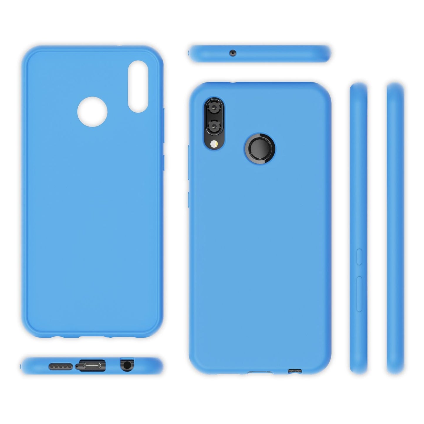 NALIA Neon Silikonhülle für Huawei P20 Lite – Soft-Touch & Signal-Neon – NEONSHOCK (Matte Schutzhülle) – Marke aus Berlin