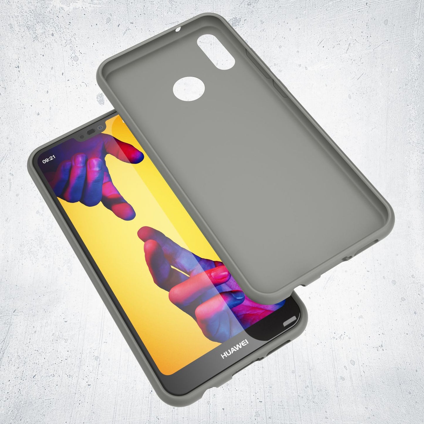 NALIA Neon Silikonhülle für Huawei P20 Lite – Soft-Touch & Signal-Neon – NEONSHOCK (Matte Schutzhülle) – Marke aus Berlin