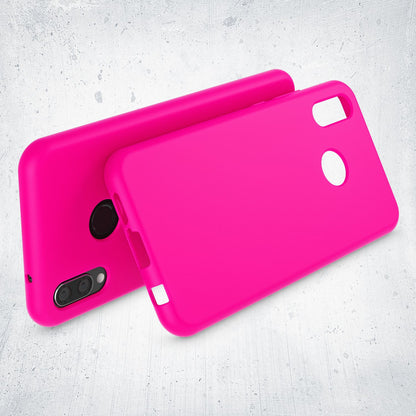 NALIA Neon Silikonhülle für Huawei P20 Lite – Soft-Touch & Signal-Neon – NEONSHOCK (Matte Schutzhülle) – Marke aus Berlin
