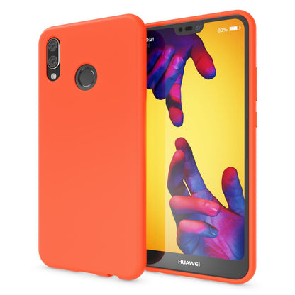 NALIA Neon Silikonhülle für Huawei P20 Lite – Soft-Touch & Signal-Neon – NEONSHOCK (Matte Schutzhülle) – Marke aus Berlin