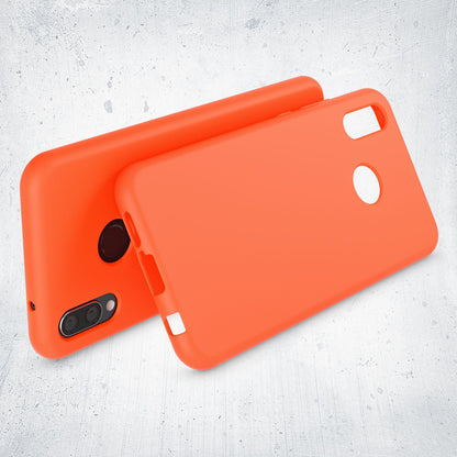 NALIA Neon Silikonhülle für Huawei P20 Lite – Soft-Touch & Signal-Neon – NEONSHOCK (Matte Schutzhülle) – Marke aus Berlin