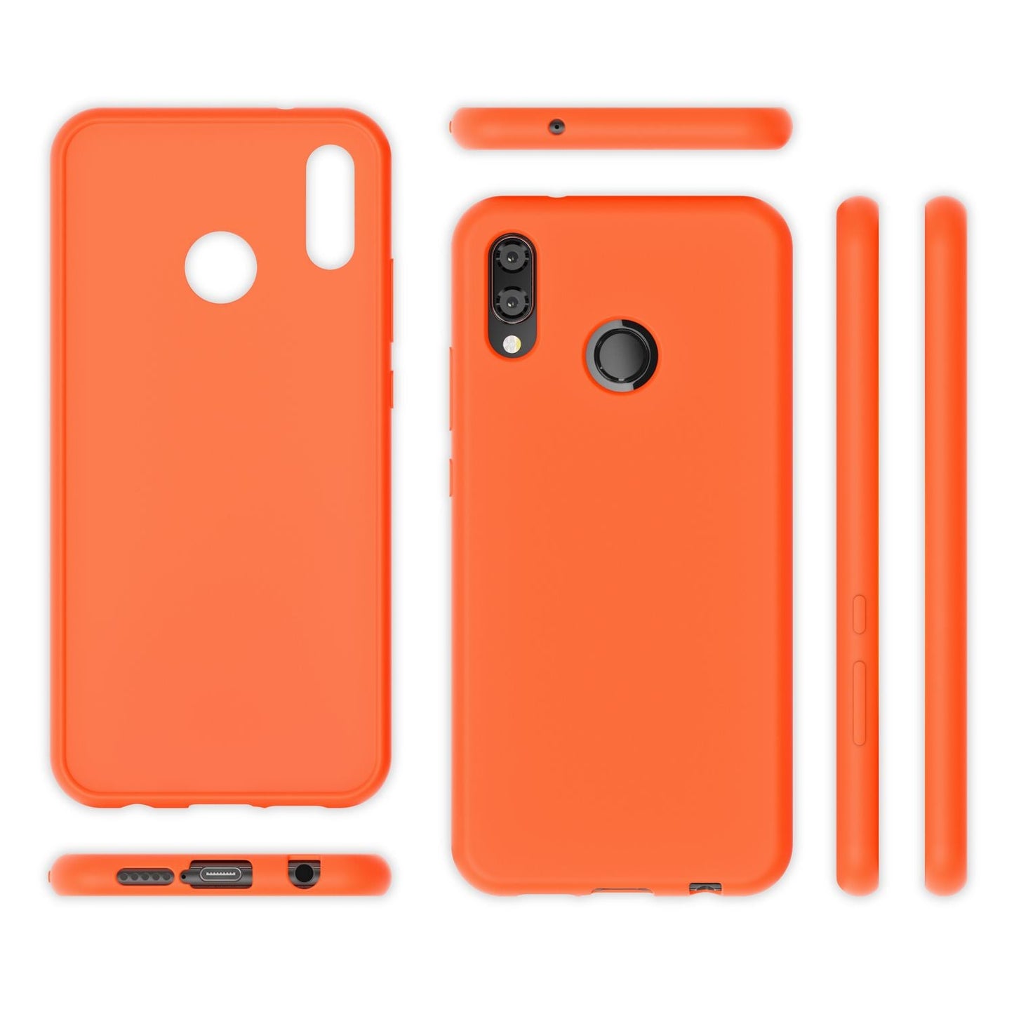 NALIA Neon Silikonhülle für Huawei P20 Lite – Soft-Touch & Signal-Neon – NEONSHOCK (Matte Schutzhülle) – Marke aus Berlin