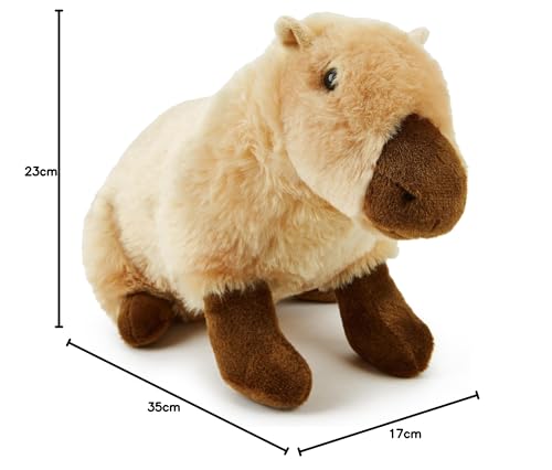 Zappi Co Rhinoceros Rhinoceros Plush Toy (22 cm) Horned Miracle - Soft, Cuddly, 100% Recycled - Mighty African Friend