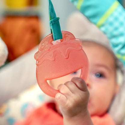 Bright Starts, Disney Baby, Winnie the Pooh Babywippe Babyschaukel mit Vibrationen, Automatischer Ausschaltfunktion, Melodien, Lautstärkeregler, Abnehmbarer Kopfstütze und Spielbogen