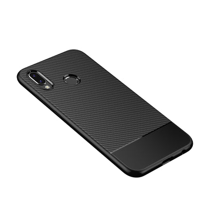 NALIA Silikonhülle für Huawei P20 Lite – Rutschfest & Matt – VORTEX (Gebürstete Optik & Carbon Design) – Marke aus Berlin