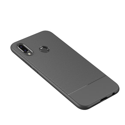 NALIA Silikonhülle für Huawei P20 Lite – Rutschfest & Matt – VORTEX (Gebürstete Optik & Carbon Design) – Marke aus Berlin