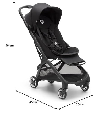 Bugaboo Butterfly ultrakompakter Reise-Kinderwagen, klein & leicht, einhändig faltbar und einfach zu lenken, ergonomischer City-Buggy für Babys ab 6 Monaten, mit viel Stauraum, Forest Green