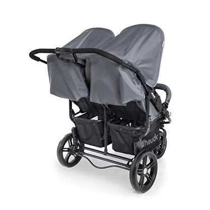 Hauck Roadster Duo SLX Sibling/Twin Pushchair for Babies and Toddlers - Side by Side - Can be used from Birth (with Carry Case) - Slim and Quick Folding