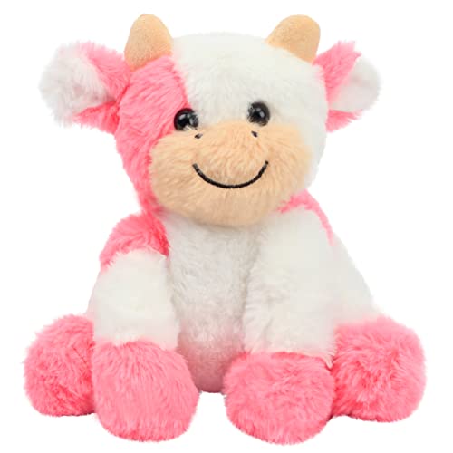 Hopearl Niedliches Plüschkuh-Spielzeug, Schlenker, Milchrinder, weiches Stofftier, niedliches Geburtstag, für Jungen, Mädchen, Kinder, Kleinkinder, 22,9 cm