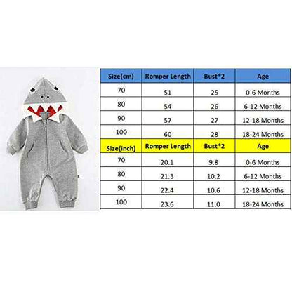 Baby Romper Newborn Autumn Winter Jumpsuit Toddler Animal Costume Jumpsuit with Hood Long Sleeve Bodysuit for Baby Girls Boys Cuddly