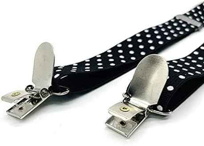 Pack of 2 Children's Braces 4 Clips Y-Shape – 2.5 cm Wide
