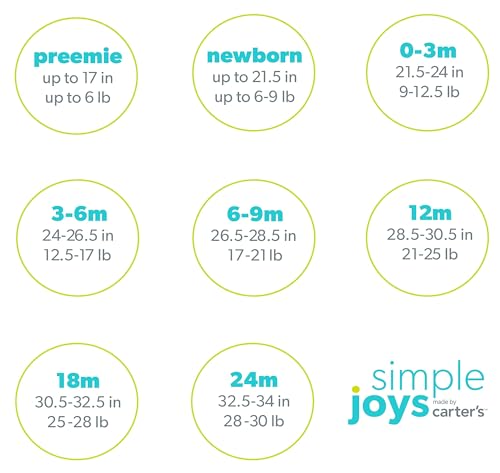 Simple Joys by Carter’s Unisex-Babyhosen 4er-Pack Fleecehosen