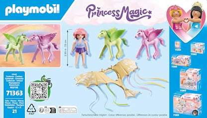 PLAYMOBIL Princess Magic 71360 Heavenly Baby Cloud, Magic Nursery in the Clouds, Includes Baby Cradle, Rocking Horse, Teddy Bear and More, Toy for Children from 4 Years