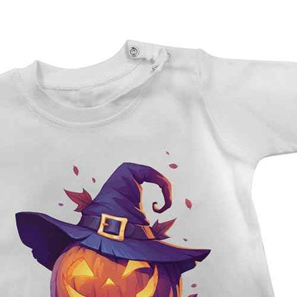 Shirtracer - Baby Long Sleeve Shirt - Babies - Scary Pumpkin | Scary Witch Pumpkin | Scary Pumpkin | Spooky Pumpkin | Pumpkin Face Halloween