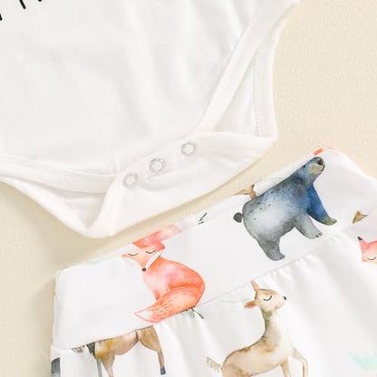Geagodelia Neugeborene Baby Kleidung Set Junge Hello Im New Here Langarm Body und Hose Baumwolle Bekleidungssets für Baby Jungen Babykleidung Set Herbst Winter Outfits mit Mütze
