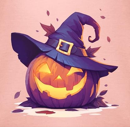 Shirtracer - Baby Long Sleeve Shirt - Babies - Scary Pumpkin | Scary Witch Pumpkin | Scary Pumpkin | Spooky Pumpkin | Pumpkin Face Halloween