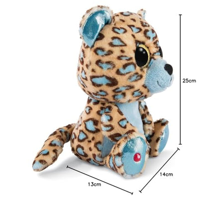 NICI Glubschis: Das Original – Waschbär Clooney 25 cm – Kuscheltier Augen – Flauschiges Plüschtier mit großen Glitzeraugen – Schmusetier für Kuscheltierliebhaber – 45569